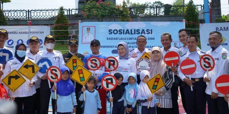 Budaya Tertib Lalu Lintas Sejak Dini Dishub Indramayu Gelar