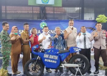 SMK Bina Teknologi Ciptakan Motor Listrik, Pertama di Subang