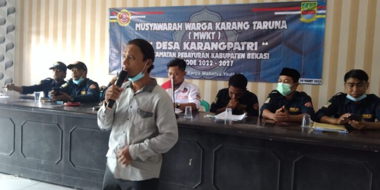 Kepala Desa Karangpatri Adakan Musyawarah Warga Karang Taruna  Periode 2022 – 2027