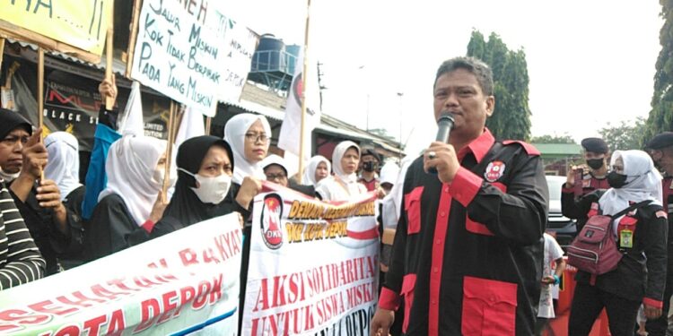 DKR Kota Depok Tetap Berjuang, Siswa Miskin Dijanjikan Sekolah Oleh KCD Wilayah 2