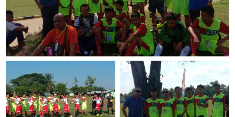 Kepala Ponpes  H Tajudin Saksikan Pertandingan  Sepak Bola Piala KASAD Liga Sumsel