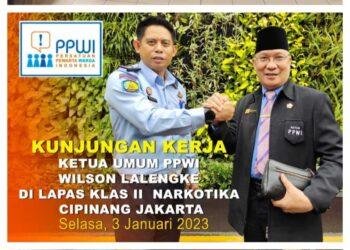 Awali Kunker di Tahun 2023, Ketum PPWI Sambangi Lapas Narkotika Kelas IIA Cipinang