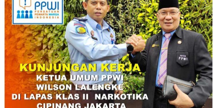 Awali Kunker di Tahun 2023, Ketum PPWI Sambangi Lapas Narkotika Kelas IIA Cipinang
