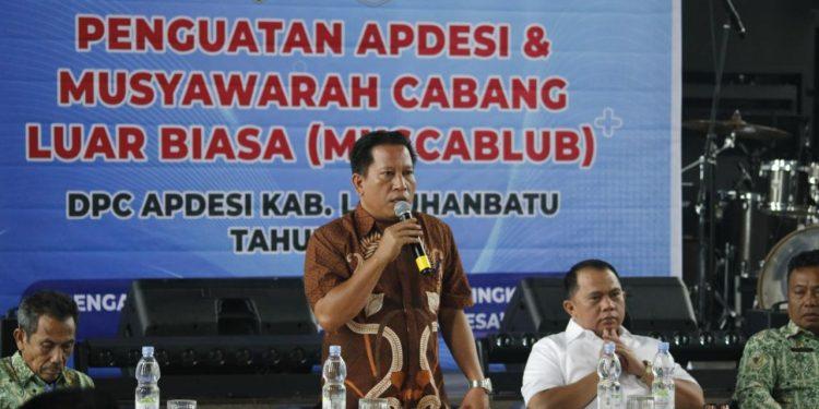 Penguatan APDESI Musyawarah Cabang Luar Biasa DPC APDESI KAB. Labuhanbatu tahun 2023.