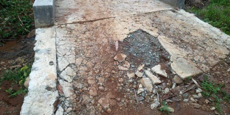 Pembangun Desa Air Melancar Yang Menggunakan Dana Desa (DD) di duga Terindikasi Korupsi