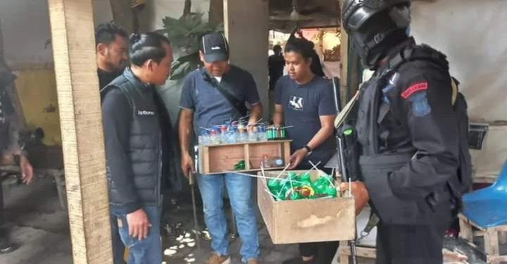 60 Orang Personil Gabungan Polda Sumatera Utara Gerebek Tempat Perjudian Di Jalan Jermal XV
