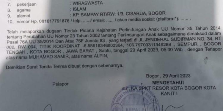 VA Anak Dibawah Umur Disetubuhi 2 Pria, Lalu Mau Dihjual Ke Hidung Belang, Kasusnya Dibongkar Warga dan Berakhir di Polres Bogor Kota