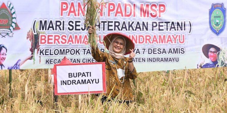 Bupati Indramayu Terima Tanda Kehormatan Satyalancana Wira Karya Dari Presiden RI
