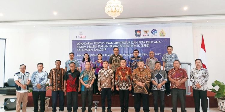 Pj. Sekda Kabupaten Samosir, Buka Lokakarya Penyusunan Arsitektur Dan Peta Rencana SPBE