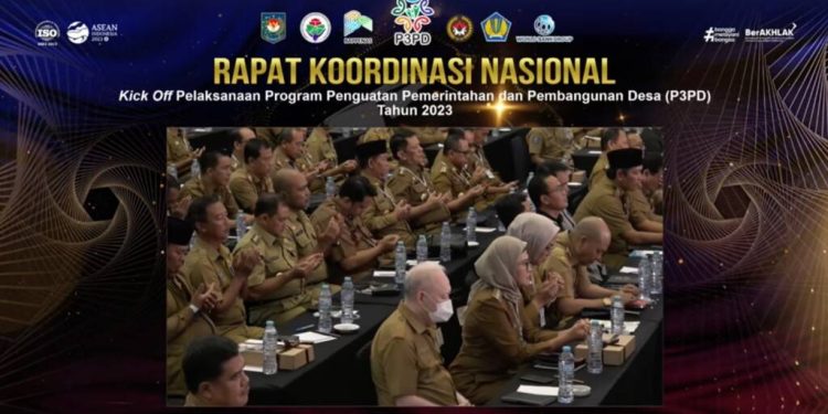 Ikuti Rakornas Kick Off Program P3PD, Bupati Nina Berharap Desa Menjadi Kekuatan Ekonomi