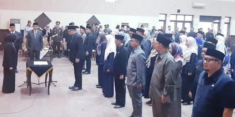 Lima Bulan Akan Berakhir Masa Jabatan, Walikota Banjar Melantik Sekda Dan Pejabat Lainnya Di Kota Banjar