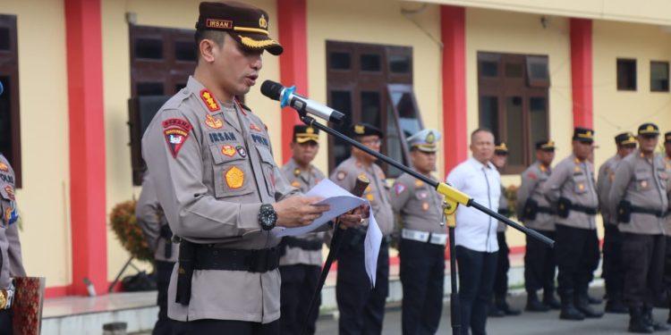 Kapolresta Deli Serdang Pimpin Serah Terima Jabatan Kasat Reskrim Dan Kapolsek Galang