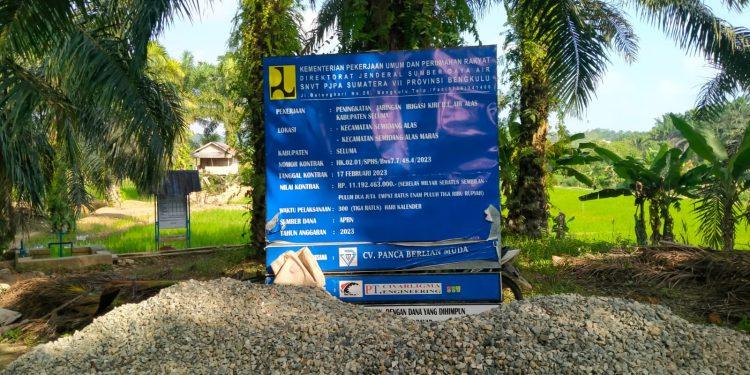 Pembangunan WC Tahun 2021 Desa Nanti Agung Kecamatan Semidang Alas Diduga Ada Korupsinya