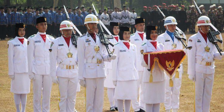 Pemdes Purwadadi Barat Menampilkan Kamonesan Dalam Barisan Karnaval, Dengan Tema Penjajahan Jepang Dalam Memeriahkan HUT RI Yang Ke-78