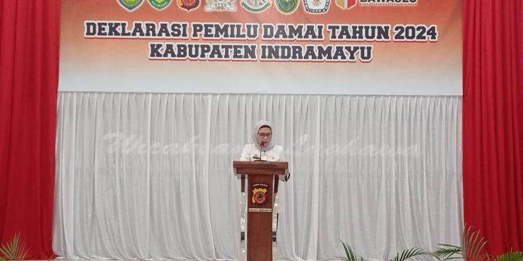 Deklarasi Pemilu Damai Tahun 2024 Di Kabupaten Indramayu