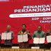 Bupati Samosir, Dirjen Pajak dan Dirjen  Perimbangan Keuangan Tandatangani PKS Optimalisasi Pemungutan Pajak Pusat dan Pajak Daerah
