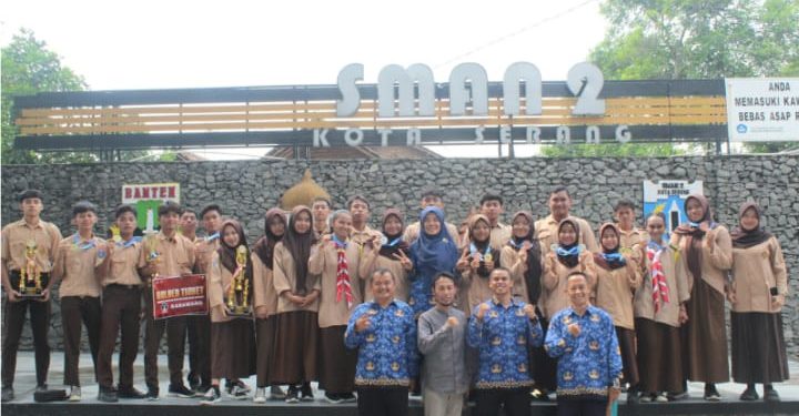 Sekolah Berprestasi 2024, Tim O2SN SMAN.2 Juara Umum Se-Kota Serang