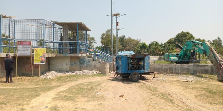 Proyek Rehabilitasi Bendungan Bojongsari  Di Kerjakan CV. Eka Pratama Jaya