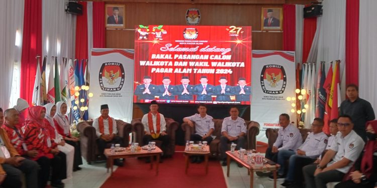 Penyerahan Berkas Pendaftaran (AlAf ) Alpian Maskoni  Bakal Calon Walikota Dan Al Fikriansyah Wakil Walikota Kota Pagar Alam