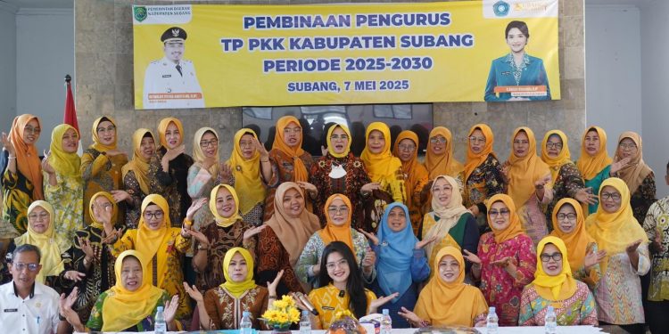 Ega Anjani Reynaldy Ketua TP PKK Subang, Lakukan Pembinaan TP PKK Kàbupaten Subang