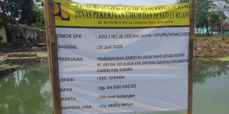 CV. Restu Indah Laksanakan Proyèk, Diduga Tidak Sesuai Spesifikasi di Sukahaji