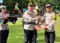 Kapolres Pagar Alam Januari Kencana Setia Persada Beri Penghargaan Kepada Personel Berprestasi